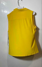Load image into Gallery viewer, Tommy Hilfiger Womens Yellow Collared Sleeveless Blouse Top Size XL