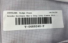 Load image into Gallery viewer, Brooks Brothers Mens Purple Cotton Collared Long Sleeve Dress Shirt Size 18-6/7