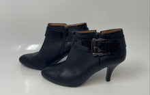Load image into Gallery viewer, Söfft Womens Bourges Black Leather High Heel Pointed Toe Ankle Bootie Boots 6.5