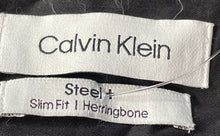 Load image into Gallery viewer, Calvin Klein Mens Black Steel Plus Long Sleeve Slim Fit Dress Shirt Size L 16.5