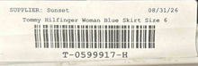 Load image into Gallery viewer, Tommy Hilfiger Womens Blue Regular Fit Button Front Straight & Pencil Skirt Sz 6
