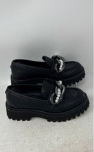 Load image into Gallery viewer, Karl Lagerfeld Womens Gemsy Black Leather Embellished Slip-On Loafer Shoes Sz 5M