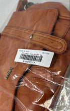 Load image into Gallery viewer, MSK Womens Brown Leather Inner Pockets Shoulder Flap Crossbody Handbag