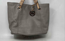 Load image into Gallery viewer, Michael Kors Womens Dark Gray Pebbled Leather Double Handle Tote Handbag