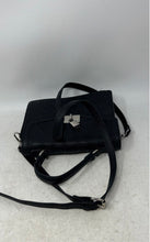 Load image into Gallery viewer, Nanette Lepore Womens Black Leather Inner Pockets Adjustable Strap Crossbody Bag