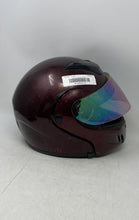 Load image into Gallery viewer, EXL Dot Unisex Red Rainbow Visor Flip-Up Full-Face Motorcycle Helmet Size M