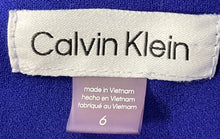 Load image into Gallery viewer, Calvin Klein Womens Blue Flutter Sleeve Back Zip One-Piece Jumpsuit Size 6