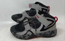 Load image into Gallery viewer, Shaq Kids Radiate Gray Black Adjustable Strap High Top Sneaker Shoes Size 5