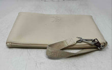 Load image into Gallery viewer, Calvin Klein Womens Beige Leather Detachable Strap Zip Top Lined Wristlet Wallet