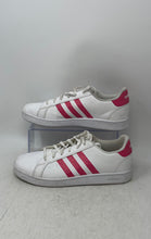 Load image into Gallery viewer, Adidas Mens Grand Court EG5136 Pink White Lace-Up Sneaker Shoes Size 7