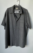 Load image into Gallery viewer, Haggar Mens Gray Check Short Sleeve Collared Pockets Button-Up Shirt Size XXL