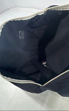 Load image into Gallery viewer, Alo Womens Black White Zipper Double Handle Travel Gym Duffle Bag