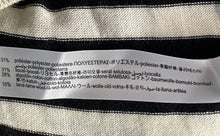 Load image into Gallery viewer, Zara Womens Beige Black Striped Long Sleeve Round Neck Pullover Sweater Size L