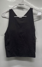 Load image into Gallery viewer, Jockey Womens Black Sleeveless Round Neck Racerback Cropped Tank Top Sz M w/ Tag