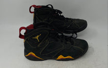 Load image into Gallery viewer, Nike Boys Air Jordan 7 DQ6040-081 Black Yellow Lace-Up Sneakers Shoes Size 4.5Y
