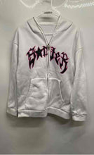 Load image into Gallery viewer, StarrySonder Womens White Spider Long Sleeve Hooded Full-Zip Jacket Size Medium
