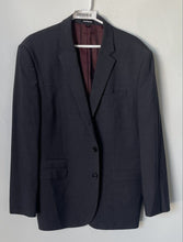 Load image into Gallery viewer, Express Mens Gray Stretch+ Wrinkle Resistant Slim Fit Two-Button Blazer Size 44R