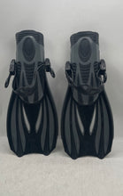 Load image into Gallery viewer, Unisex Black Water Sports Swim Fins Mask Snorkeling Package Set Size 39-43