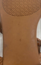Load image into Gallery viewer, Authentic Tory Burch Womens Dillon Brown Leather Thong Sandals Size 8M Damaged