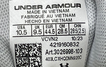 Load image into Gallery viewer, Under Armour Mens Charged Rogue 4 Gray Yellow Sneaker Shoes Size 10.5 No Insole