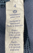Load image into Gallery viewer, Lululemon Womens Blue High Waist Fitness Run Inspire Compression Leggings Size 4