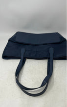 Load image into Gallery viewer, London Fog Collection Womens Blue Double Handle Zip Top Shoulder Tote Bag