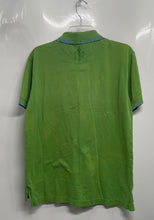 Load image into Gallery viewer, Robert Graham Mens Green Cotton Spread Collar Short Sleeve Polo Shirt Size M