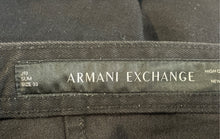 Load image into Gallery viewer, Armani Exchange Mens Black Dark Wash Slim Fit Straight Leg Jeans Size 33