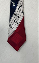 Load image into Gallery viewer, A. Rogers Mens Multicolor Printed Bar Tack On Blade & Tail Designer Tie