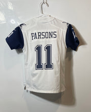 Load image into Gallery viewer, Nike Boys White NFL Dallas Cowboys Micah Parsons #11 Football Jersey Size S