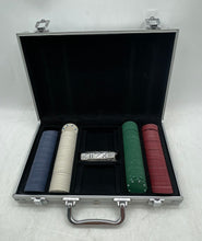 Load image into Gallery viewer, Multicolor Collectible Casino Game Poker Chip Set With Carrying Case & Dice