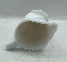 Load image into Gallery viewer, Vintage White Baltimore Pear Engraved Ceramic Tableware Footed Creamer w/ Handle