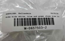 Load image into Gallery viewer, Nike Kids Jordan 1 Low ALT White Blue And Green Sneaker Shoes Size 12C