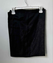 Load image into Gallery viewer, Calvin Klein Womens Black Metallic Sparkle Fringe Edge Rectangle Scarf