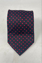Load image into Gallery viewer, Bill Blass Mens Red And Black Polka Dot Adjustable Long Formal Designer Tie