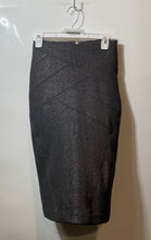 Load image into Gallery viewer, Express Womens Gray Flat Front Back Zip Midi Straight & Pencil Skirt Size 00