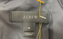 Load image into Gallery viewer, J.Crew Womens Navy Blue 3/4 Sleeve Back Zip Mini Dress Size 4 With Tag