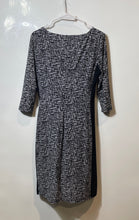 Load image into Gallery viewer, Lauren Ralph Lauren Womens Black White Crosshatch Jersey Sheath Dress No Size