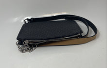 Load image into Gallery viewer, Michael Kors Womens Black Signature Print Leather Zipper Crossbody Wallet