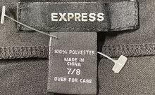 Load image into Gallery viewer, Express Womens Black Sleeveless Draped Cowl Neck Pullover A-Line Dress Size 7/8