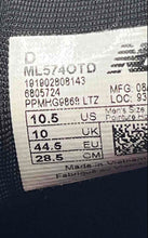 Load image into Gallery viewer, New Balance Mens 574 ML574OTD Black Beige Dark Red Sneaker Shoes Size 10.5 D