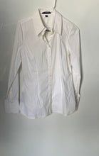 Load image into Gallery viewer, Express Design Studio Womens White Long Sleeve Regular Fit Button-Up Shirt Sz M
