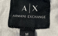 Load image into Gallery viewer, Armani Exchange Mens Blue Short Sleeve Collared Button-Up Shirt Size Medium