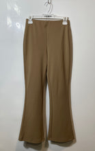 Load image into Gallery viewer, H&M Womens Beige Flat Front Stretch Wide-Leg Trouser Pants Size Small