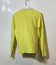 Load image into Gallery viewer, Armani Exchange Womens Yellow Embroidered Logo Long Sleeve Polo Shirt Size Small