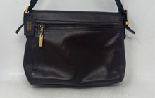 Load image into Gallery viewer, Charter Club Womens Brown Leather Adjustable Strap Flapover Crossbody Bag w/ Tag