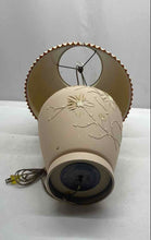 Load image into Gallery viewer, Beige Embossed Floral Pattern Table Lighting Chinoiserie Ceramic Lamp