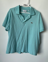 Load image into Gallery viewer, Lacoste Mens Blue Cotton Short Sleeve Spread Collar Classic Fit Polo Shirt Sz L