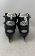 Load image into Gallery viewer, Lake Placid Boys Summit Black White Adjustable Ice Skates Size 1-4