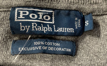 Load image into Gallery viewer, Polo By Ralph Lauren Mens Gray Cotton Crew Neck Pullover Sweater Size Small